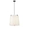 Z-Lite Weston Pendant, 5-Light, 18 In.W x 18 In.H, Matte Black/Cream 3502P18-MB - alternate 1